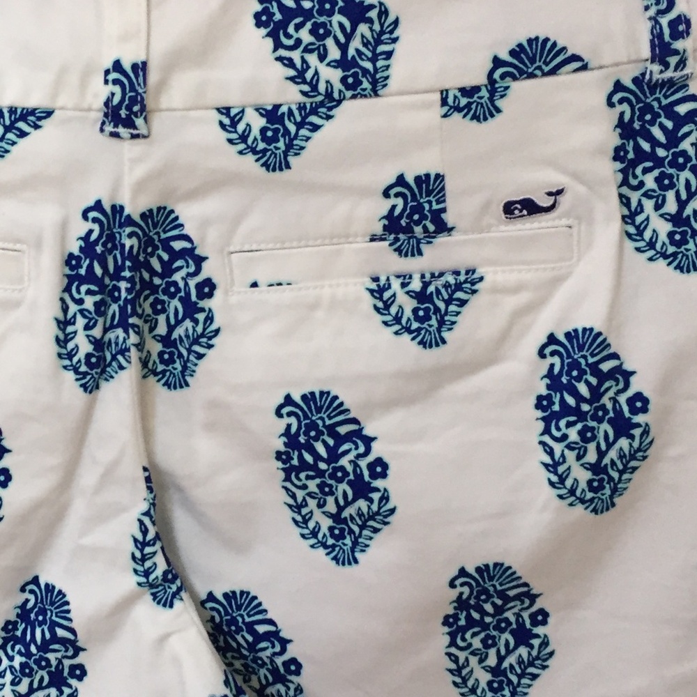 Vineyard Vines White & Blue Shell Fleur Shorts~ "Ocean Reef" NWT - Picture 11 of 11